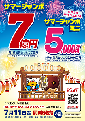 サマージャンボ宝くじポスター